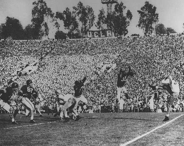 Spartans Defeat UCLA in 1954 Rose Bowl, photo courtesy of MSU Archives
