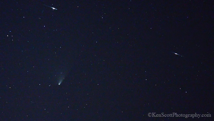 Comet Pan-Starrs ... iridium flares